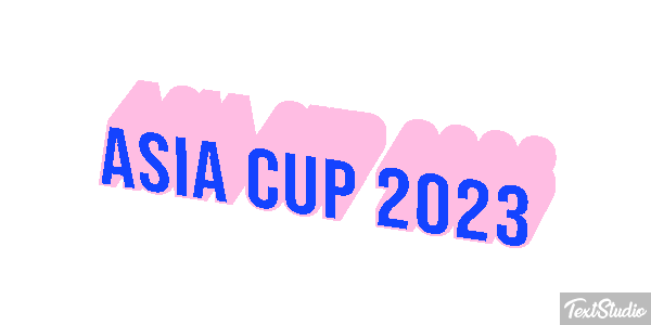 Asia Cup 2023 Texteffekt