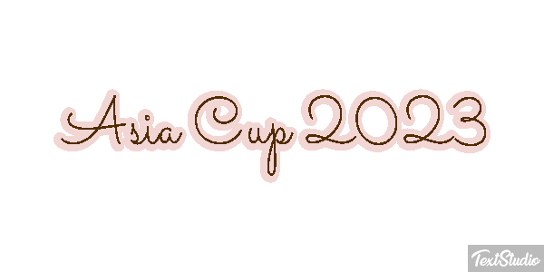 Asia Cup 2023 Texteffekt