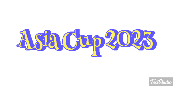 Asia Cup 2023 Texteffekt
