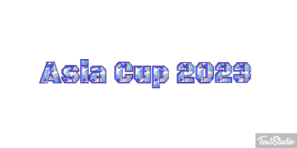 Asia Cup 2023 Texteffekt