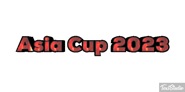 Asia Cup 2023 Texteffekt