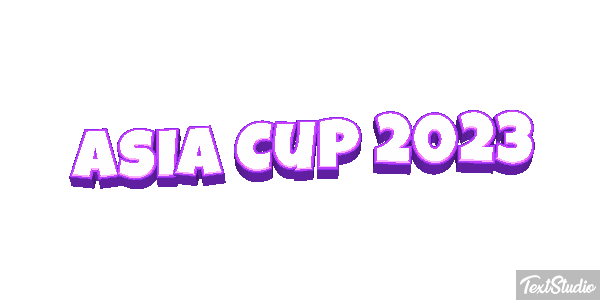 Asia Cup 2023 Texteffekt