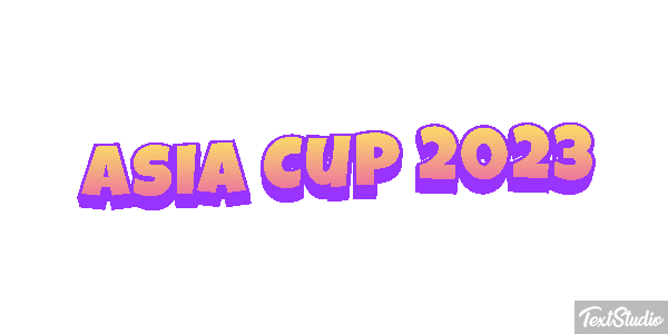 Asia Cup 2023 Texteffekt