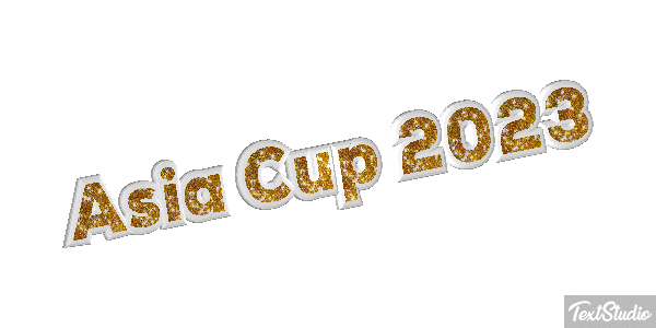 Asia Cup 2023 Texteffekt