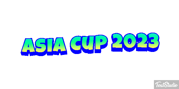 Asia Cup 2023 Texteffekt