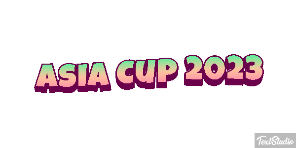 Asia Cup 2023 Texteffekt