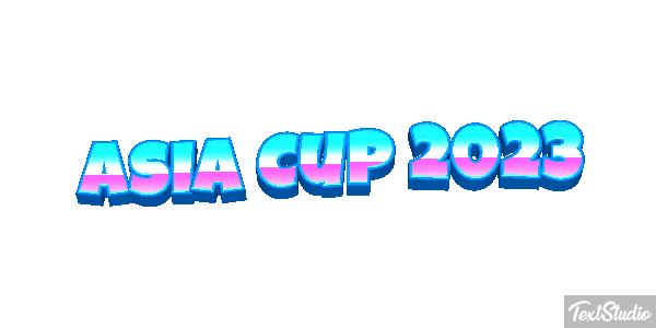 Asia Cup 2023 Texteffekt