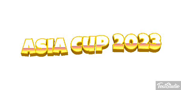 Asia Cup 2023 Texteffekt