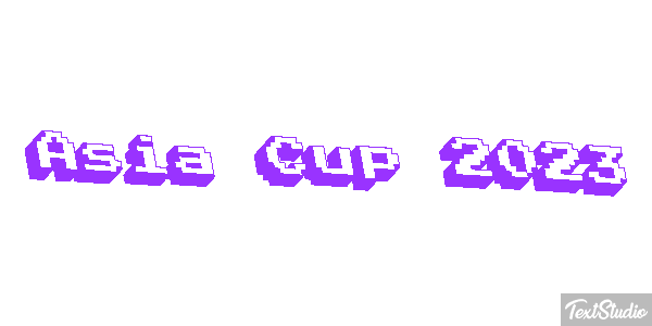 Asia Cup 2023 Texteffekt