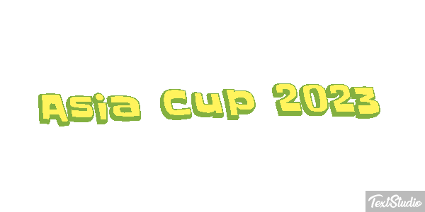 Asia Cup 2023 Texteffekt