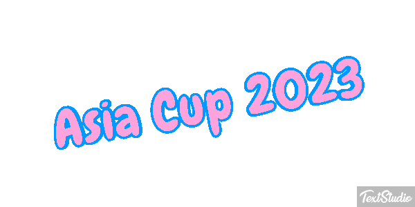 Asia Cup 2023 Texteffekt