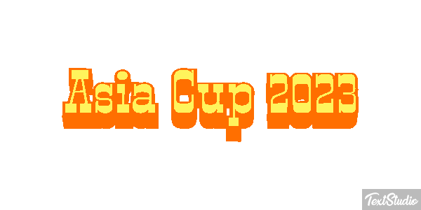 Asia Cup 2023 Texteffekt