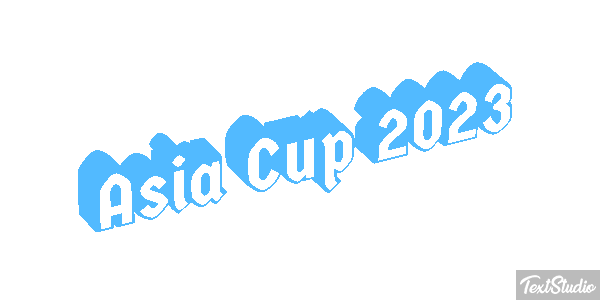Asia Cup 2023 Texteffekt