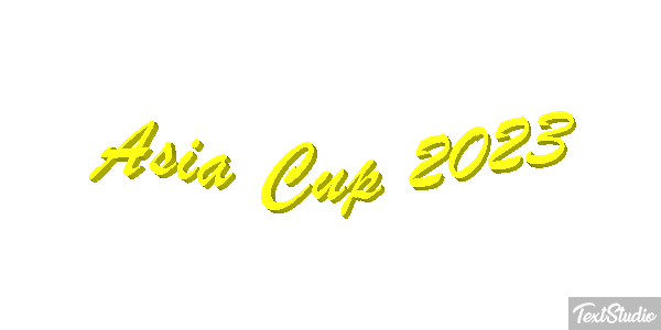 Asia Cup 2023 Texteffekt