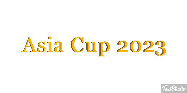 Asia Cup 2023 Texteffekt