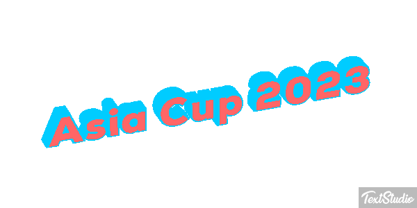 Asia Cup 2023 Texteffekt