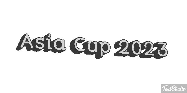 Asia Cup 2023 Texteffekt