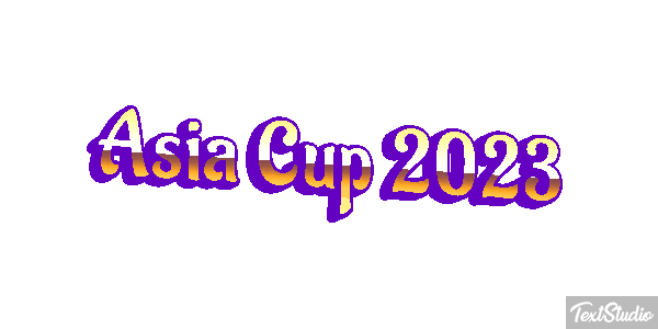 Asia Cup 2023 Texteffekt