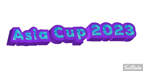 Asia Cup 2023 Texteffekt