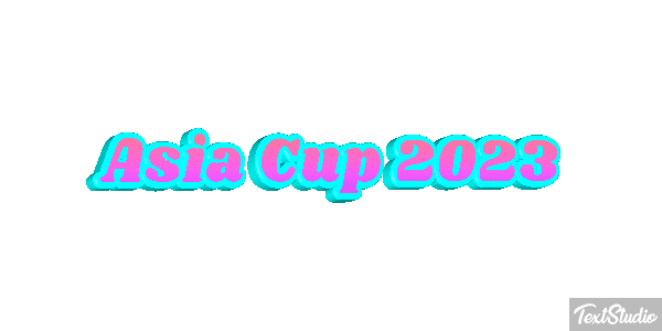 Asia Cup 2023 Texteffekt