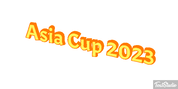 Asia Cup 2023 Texteffekt