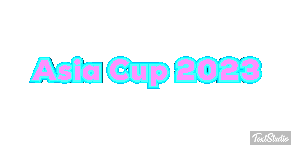 Asia Cup 2023 Texteffekt