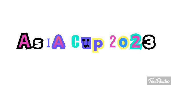 Asia Cup 2023 Texteffekt