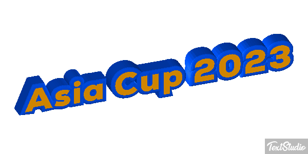 Asia Cup 2023 Texteffekt