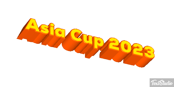 Asia Cup 2023 Texteffekt