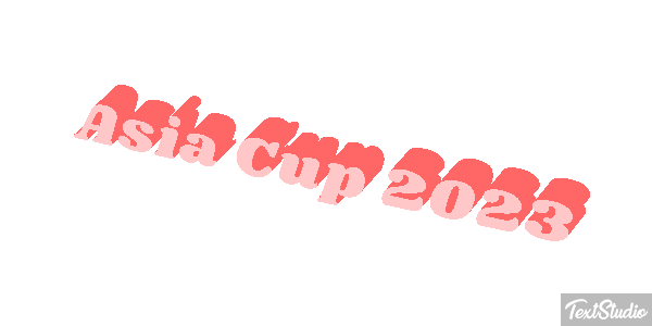 Asia Cup 2023 Texteffekt