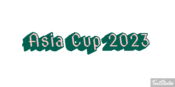 Asia Cup 2023 Texteffekt