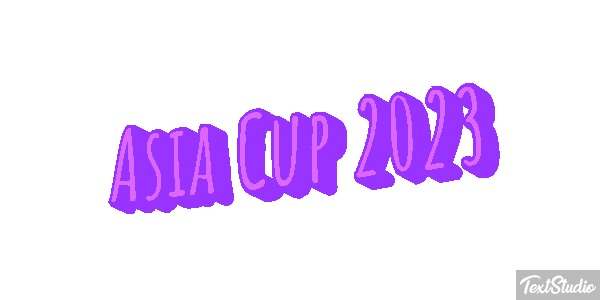 Asia Cup 2023 Texteffekt