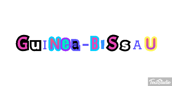 Guinea-Bissau Text effect