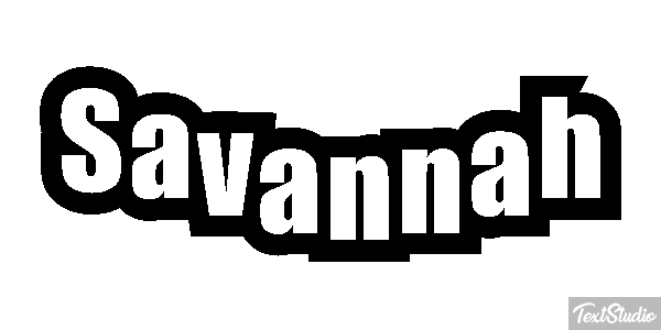 Savannah Effet de texte