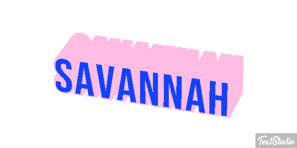 Savannah Effet de texte