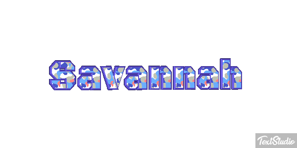Savannah Effet de texte