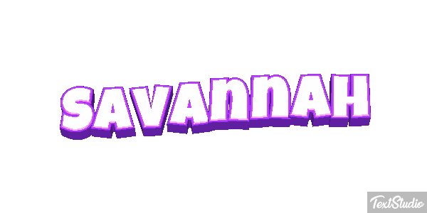 Savannah Effet de texte