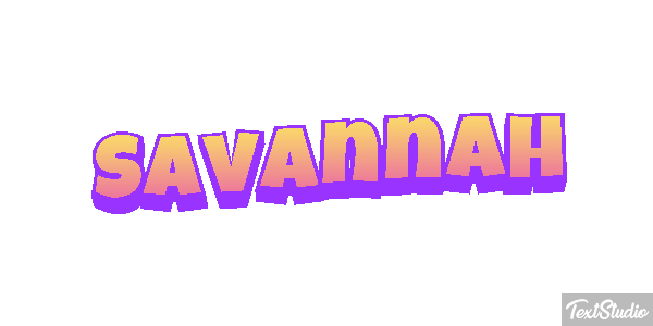 Savannah Effet de texte