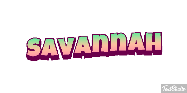 Savannah Effet de texte