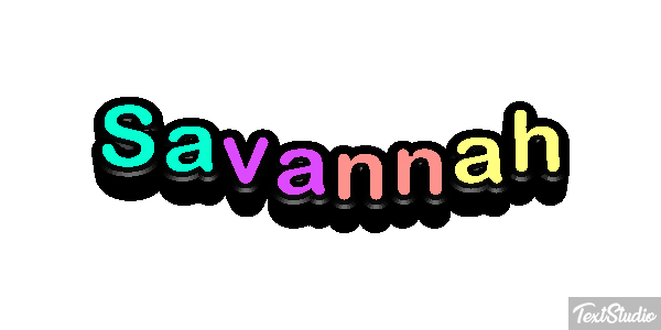 Savannah Effet de texte