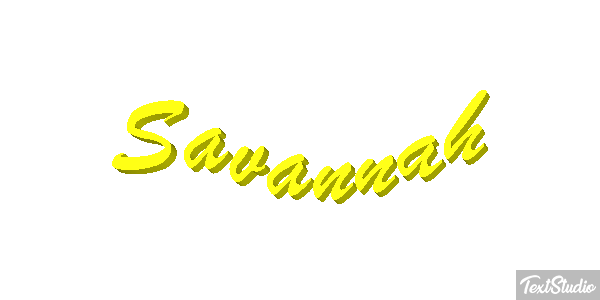Savannah Effet de texte