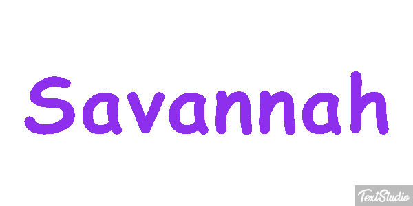 Savannah Effet de texte