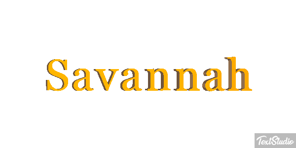Savannah Effet de texte