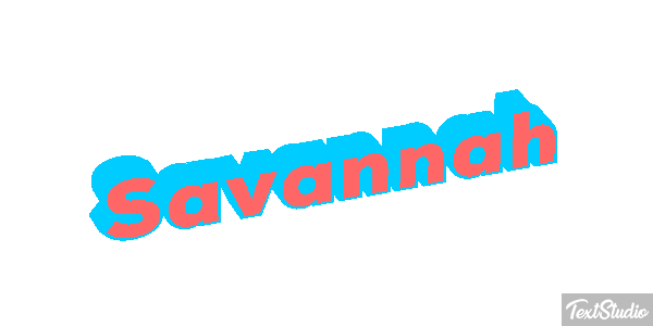 Savannah Effet de texte