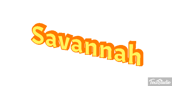 Savannah Effet de texte