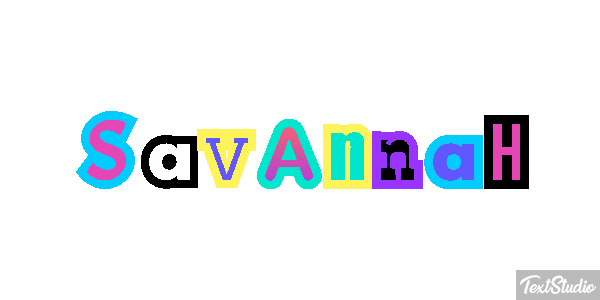 Savannah Effet de texte