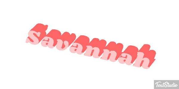 Savannah Effet de texte