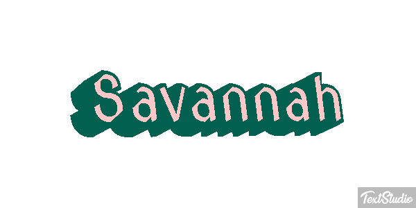 Savannah Effet de texte