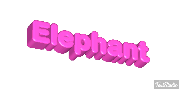 Éléphant Effetto testo