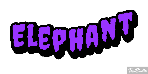 Éléphant Effetto testo